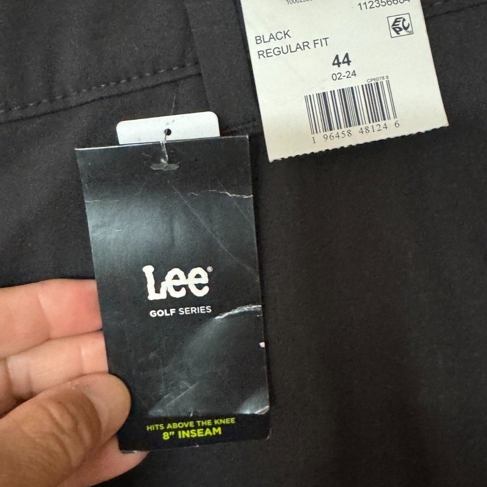 Lee Golf Series‎ Mens Black Regular Fit Performance Shorts 44 8" Inseam - Picture 4 of 11